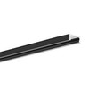 Micro Surface LED Tape Extrusion Profile Black Aluminium 1000mm