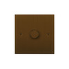 Horizon Square Dimmer Switch (on/off only) 1 gang 400 watt intermediate Antique Bronze