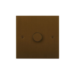 Horizon Square Dimmer Switch Multi-Dim Slave 1 gang 250 watt multi-way Antique Bronze