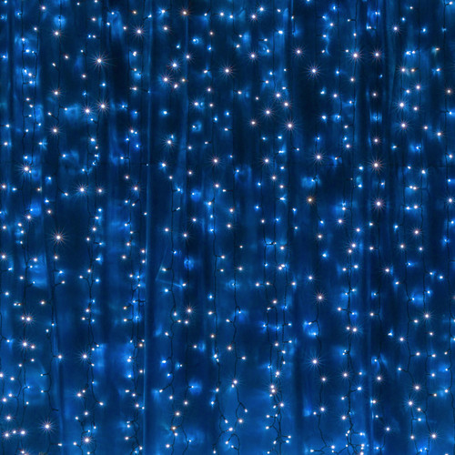 Giant Strip Curtain 240V Outdoor Blue Green Cable