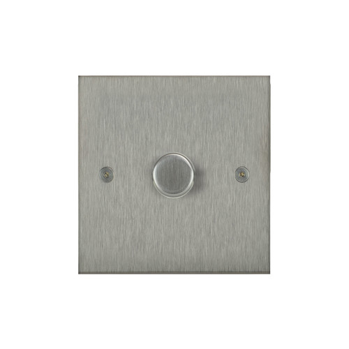 Horizon Square Dimmer Switch Multi-Dim Master 1 gang 250 watt multi-way Satin Stainless Steel