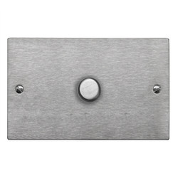 Dimmer Switch 1 gang 1000 watt 2 way Satin Stainless