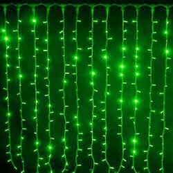 Strip Curtain (Without Controller) 24V Indoor/Outdoor Green Green Cable