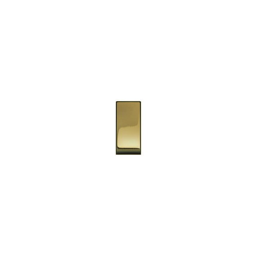 Horizon Square Rocker Switch Module Double Pole 20 amp Polished Brass