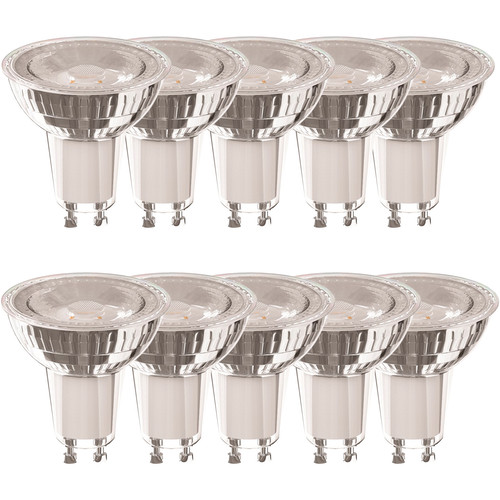 10 x GU10 LED 4.5W 345lm Glass Retro Dimmable 36° 3000K Warm White