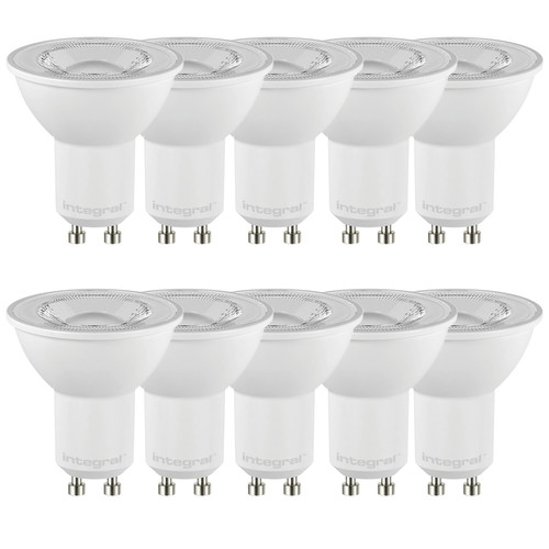 10 x GU10 LED 6W 620lm Dimmable 36° 3000K Warm White