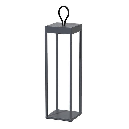 Rechargeable Portable LED Outdoor Garden Lantern Light Dark Grey 2.2W