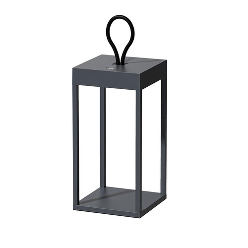 Rechargeable Portable LED Outdoor Garden Lantern Light Dark Grey 2.2W