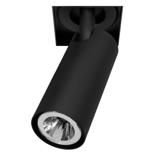Trimless Square Fire Rated Adjustable Downlight Spotlight GU11 240V Black 4W