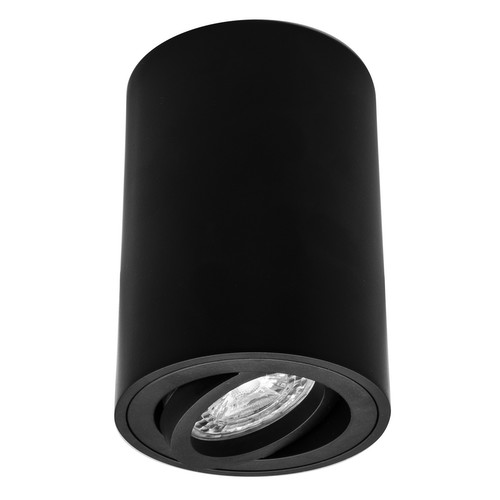 Rock Tube Spot Surface Downlight Adjustable 240V 50W Black