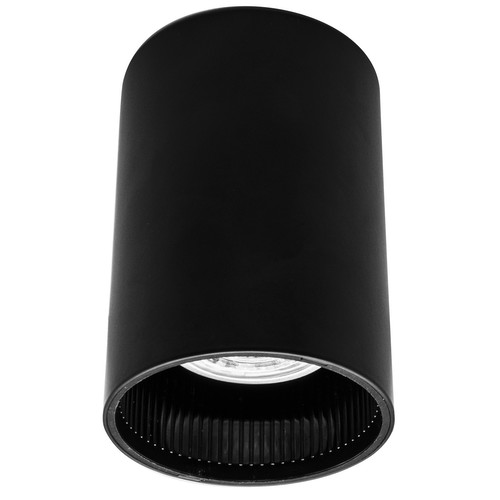 Rock Tube Spot Surface Downlight Fixed 240V 50W Black