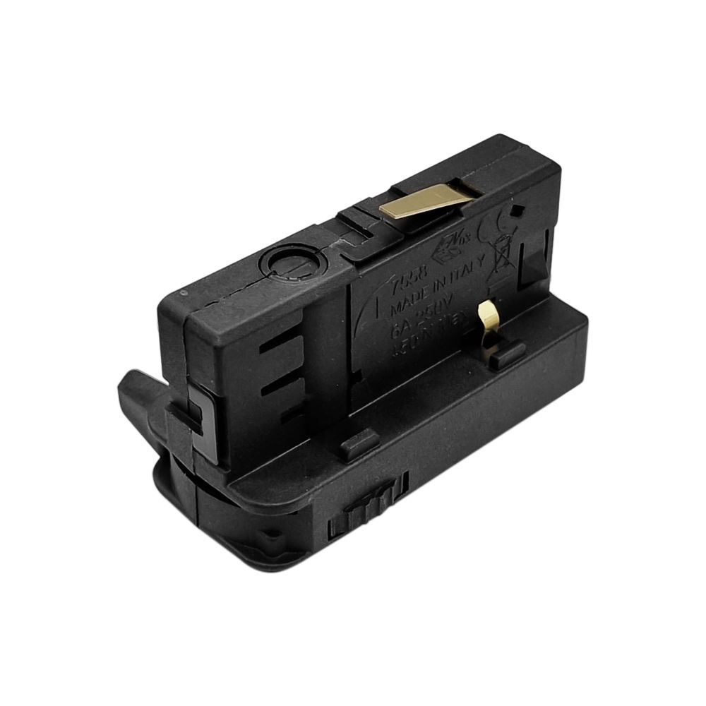 Three Circuit Surface Track Pendant Adaptor Black | Mr Resistor Lighting