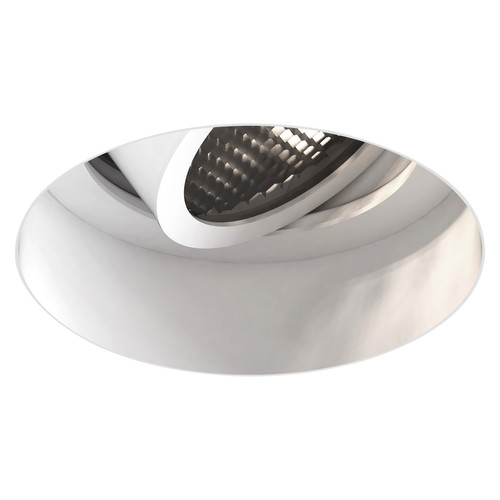 Trimless Slimline Round Adjustable Fire-Rated GU10 Downlight White 6W