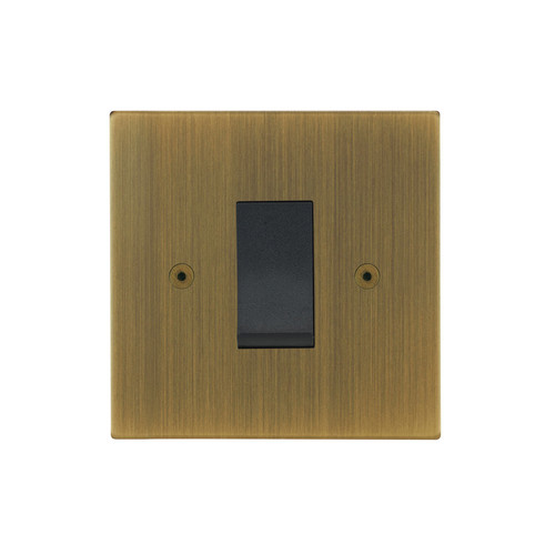 Horizon Square Cooker Switch 1 gang 45 amp Antique Brass