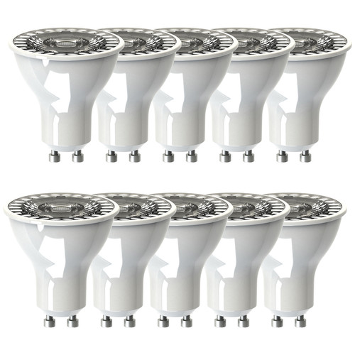 10 x GU10 LED 5W 360lm Dimmable 35° 3000K Warm White