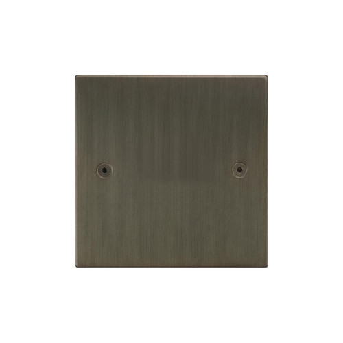 Horizon Square Blank Plate Single Plate Jordan Bronze