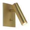Enna Recess Square Switched LED Wall Light Matt Gold 4.5W