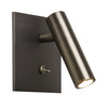 Enna Recess Square Switched LED Wall Light Bronze 4.5W