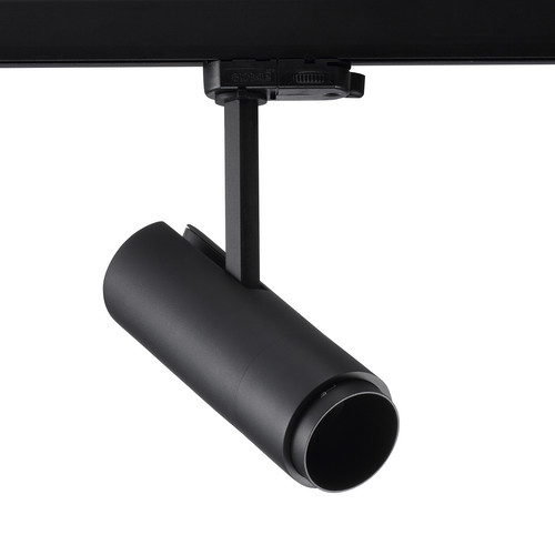 Lenzo S Track Light 930 Zoom Lens 8-45° Built-In Dimmer Black 15W 3000K Warm White