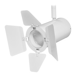 Tube Integrated LED Barn Door Spotlight 12W 38° Beam Angle White 4000K Cool White