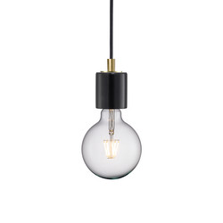 Siv Black Marble Pendant Light 60W Black
