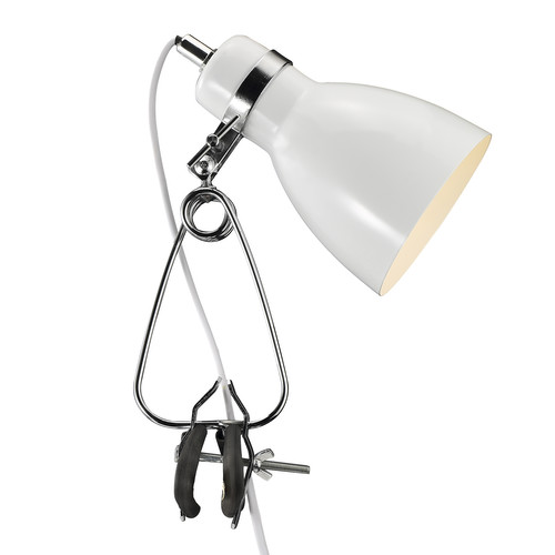Cyclone White Clamp Lamp 15W White