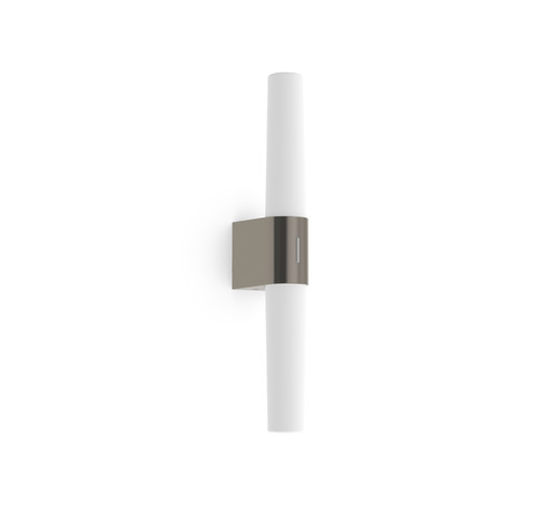 Helva Double Bathroom Wall Light 9.5W 3000K/4000K Brushed Nickel