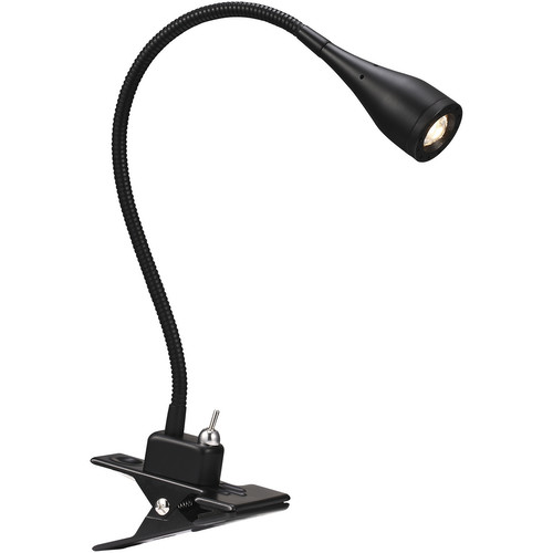 Mento Black Clamp Table Lamp 3W Black 3000K Warm White