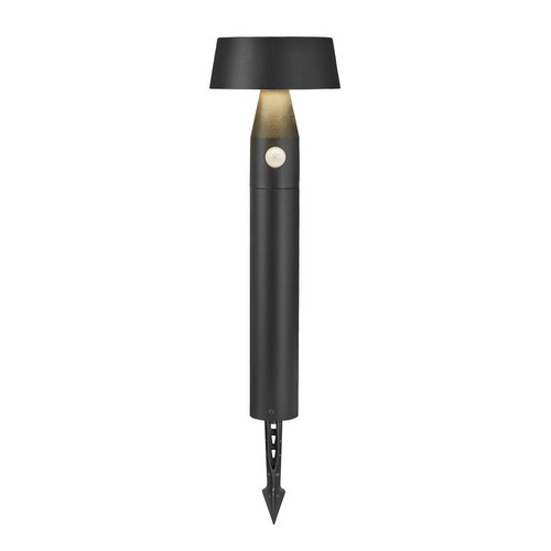 Nama 50 Solar Spike Bollard Light 1W Black 3000K Warm White