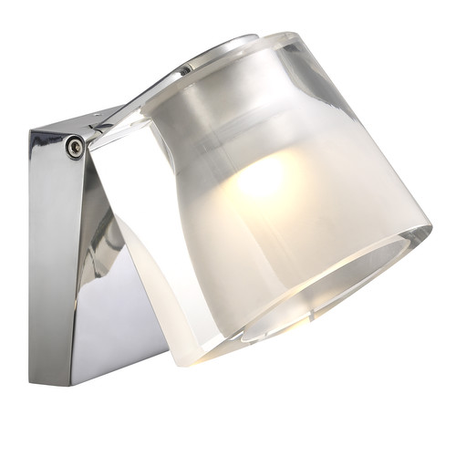 IP S12 LED Bathroom Wall Light 5W Chrome 3000K Warm White