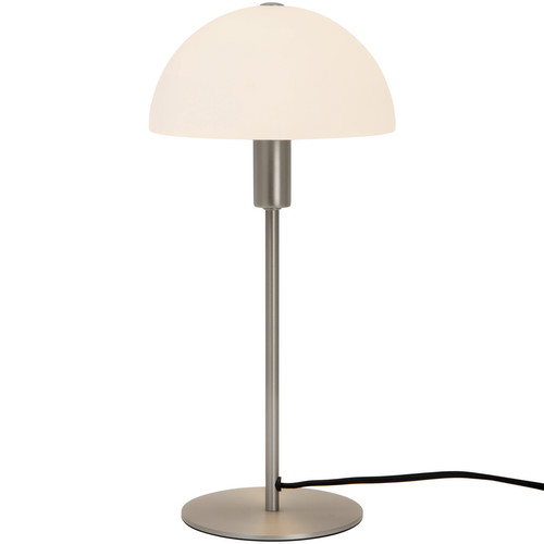 Ellen 20 Table Lamp 40W Opal/Brushed Steel