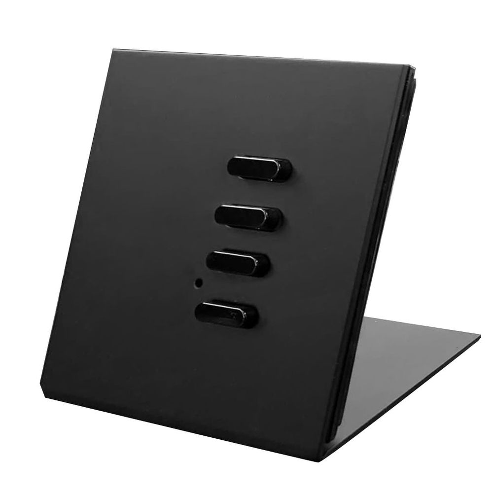 Wise Flip Intense/Fusion 4 Channel Free Standing Plate Black Aluminium