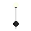 Orb Single Wall Light 240V Matt Black 3W