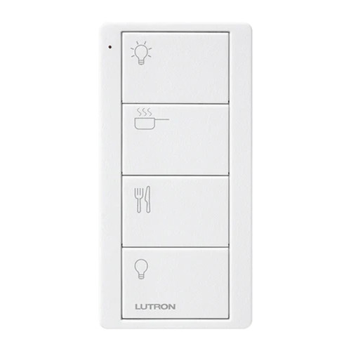 Lutron Pico Wireless 4 Button Scene Kitchen Icons White