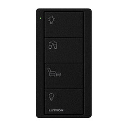 Lutron Pico Wireless 4 Button Scene  Any Room Control Black