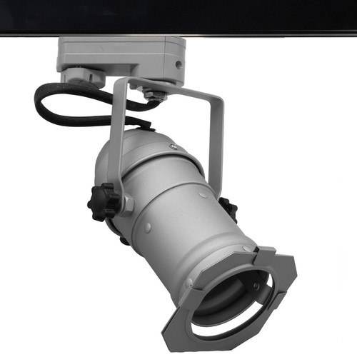 GU10 Theatre Three Circuit Track Light 240V 50W Silver