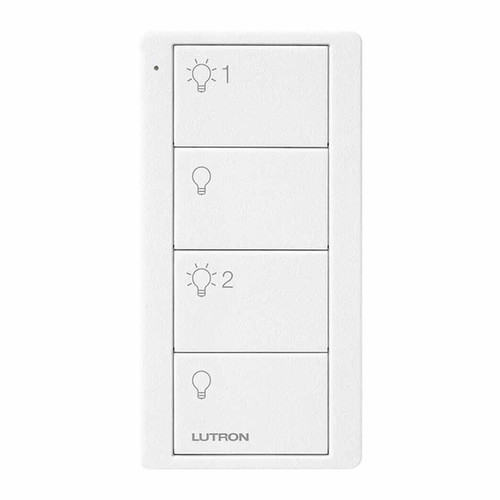 Lutron Pico Wireless 4 Button 2 Group Lights Controls White