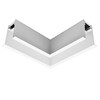 Slim Duet System Trimmed Recessed Horizontal Corner White 179mm
