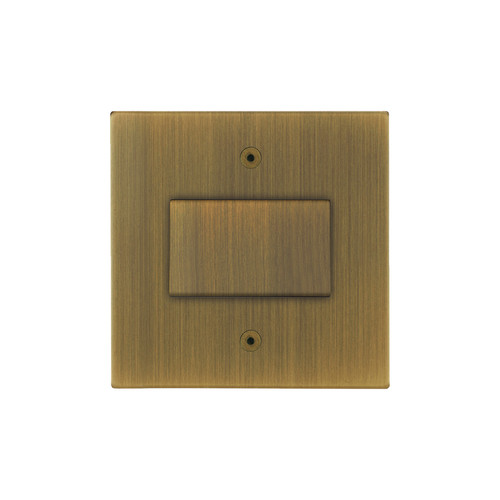Horizon Square Fan Isolator Metal Switch 1 gang Antique Brass