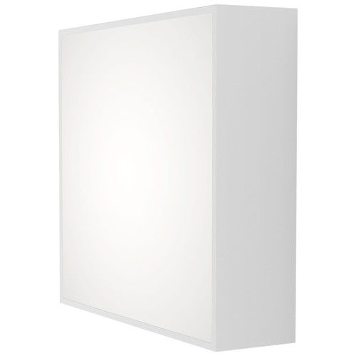 Kea 240 Square Bathroom Wall Light Textured White 12.2W