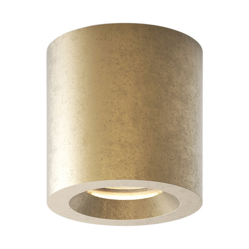 Kos Round Surface Mounted Coastal Downlight GU10 240V 6W Brass