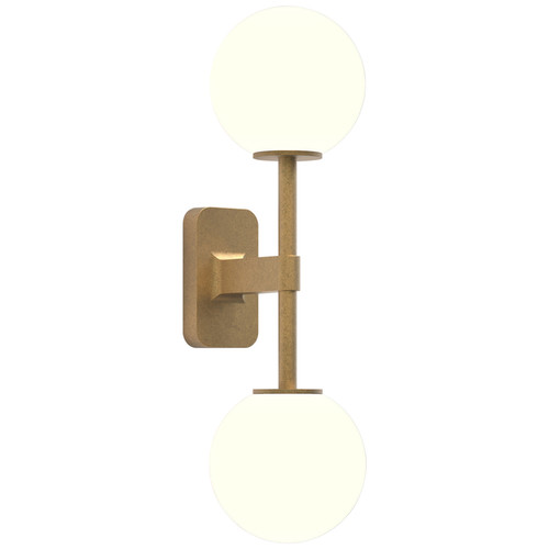 Tacoma Twin Wall Light Base 7W Antique Brass
