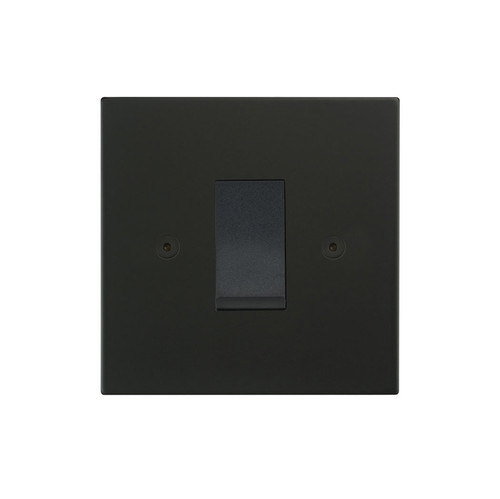 Horizon Square Cooker Switch 1 gang 45 amp Matt Black