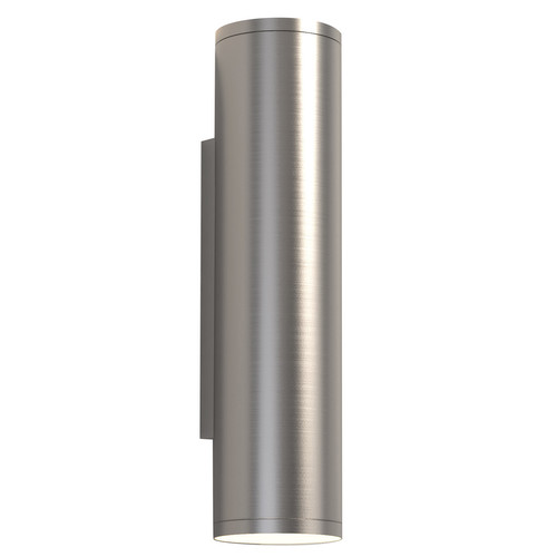 Ava 300 Up and Down Coastal Outdoor Garden Light Brushed Stainless Steel 12W