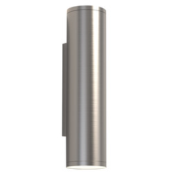 Ava 300 Up and Down Outdoor Garden Light Brushed Stainless Steel 12W