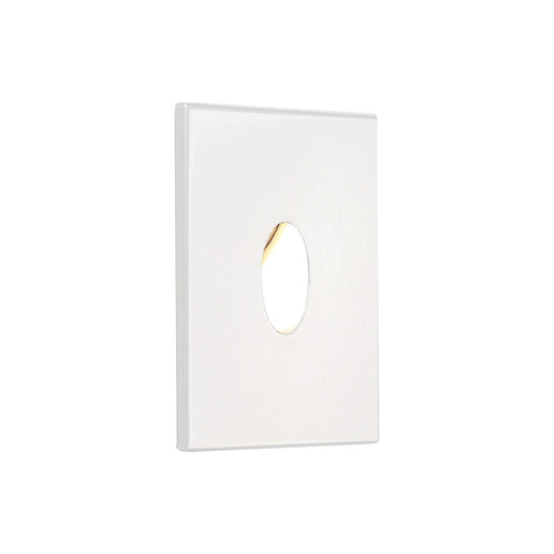 Tango Square 350mA 3000K Warm White Low Level Wall Light White 1W