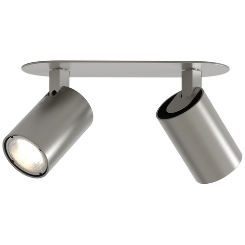 Ascoli Twin Recessed Spotlight 240V 50W Matt Nickel