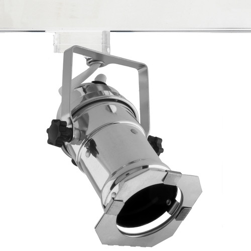 GU10 Theatre Single Circuit Track Light 240V 50W Chrome
