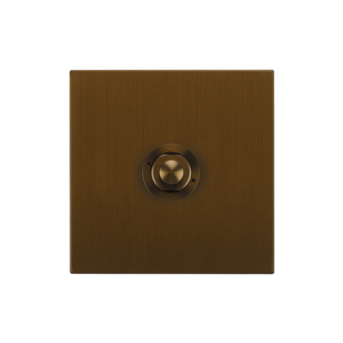 Horizon Square Push Button Switch 1 gang Antique Bronze