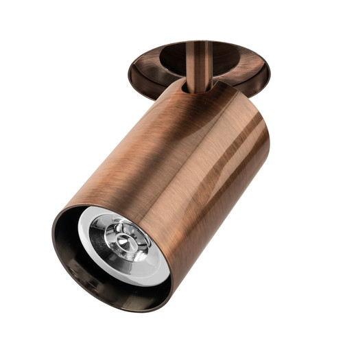 Trimless Round Single Tube Spotlight 50W Bronze